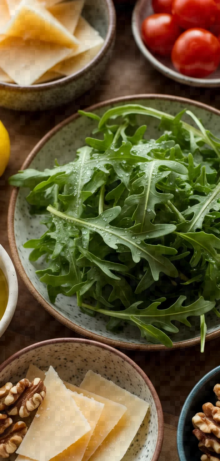 Ingredients photo for Arugula Salad With Lemon Balsamic Dressing Recipe