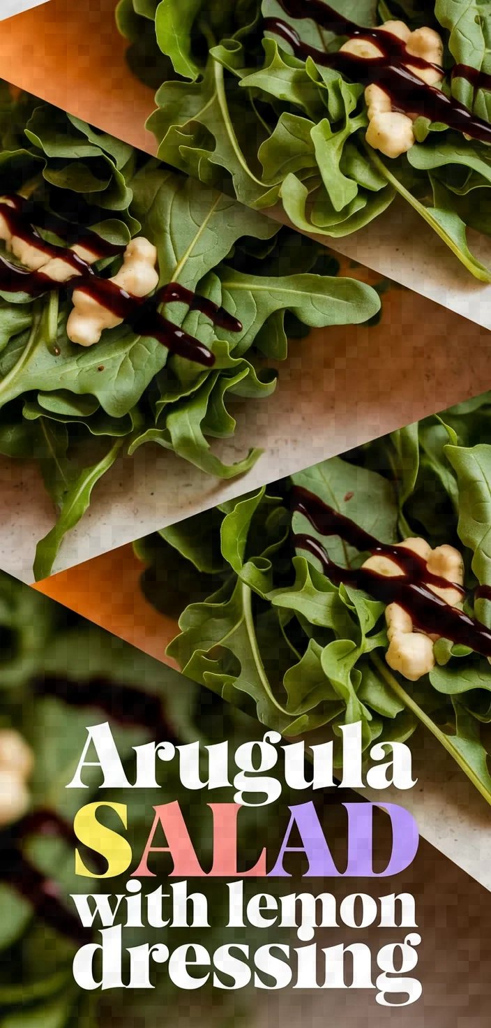 Photo of Arugula Salad With Lemon Balsamic Dressing Recipe