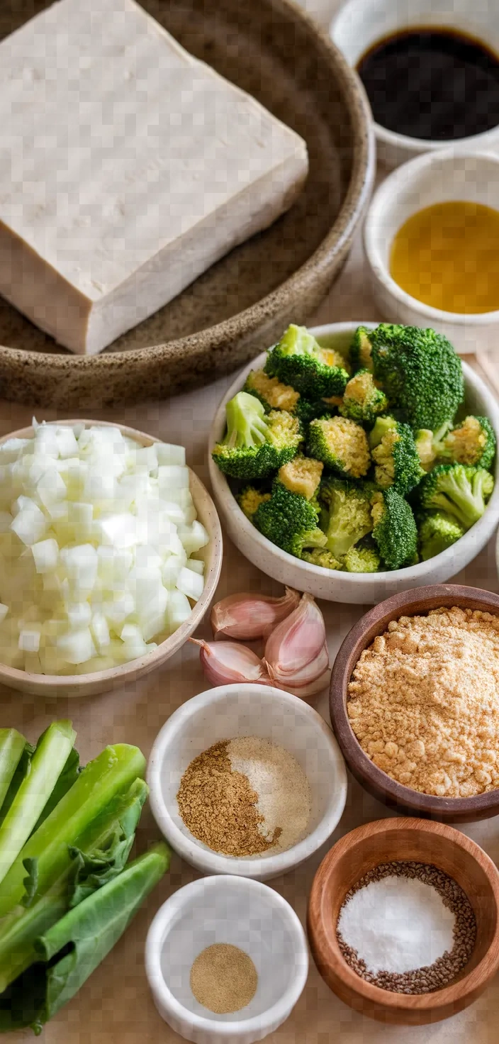 Ingredients photo for Broccoli And Tofu Cutlets Recipe