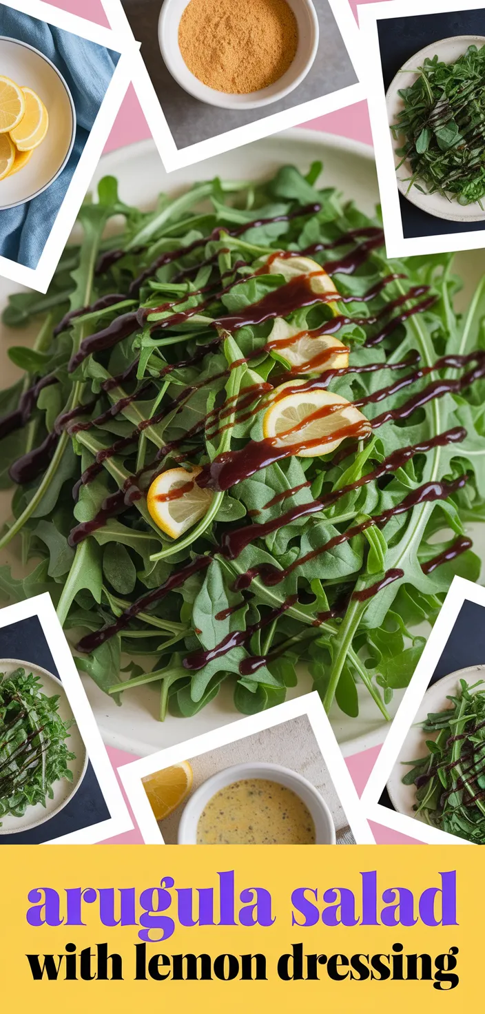 A photo of Arugula Salad With Lemon Balsamic Dressing Recipe