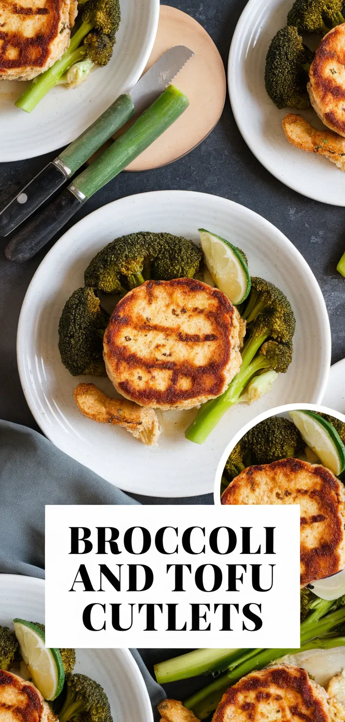 A photo of Broccoli And Tofu Cutlets Recipe