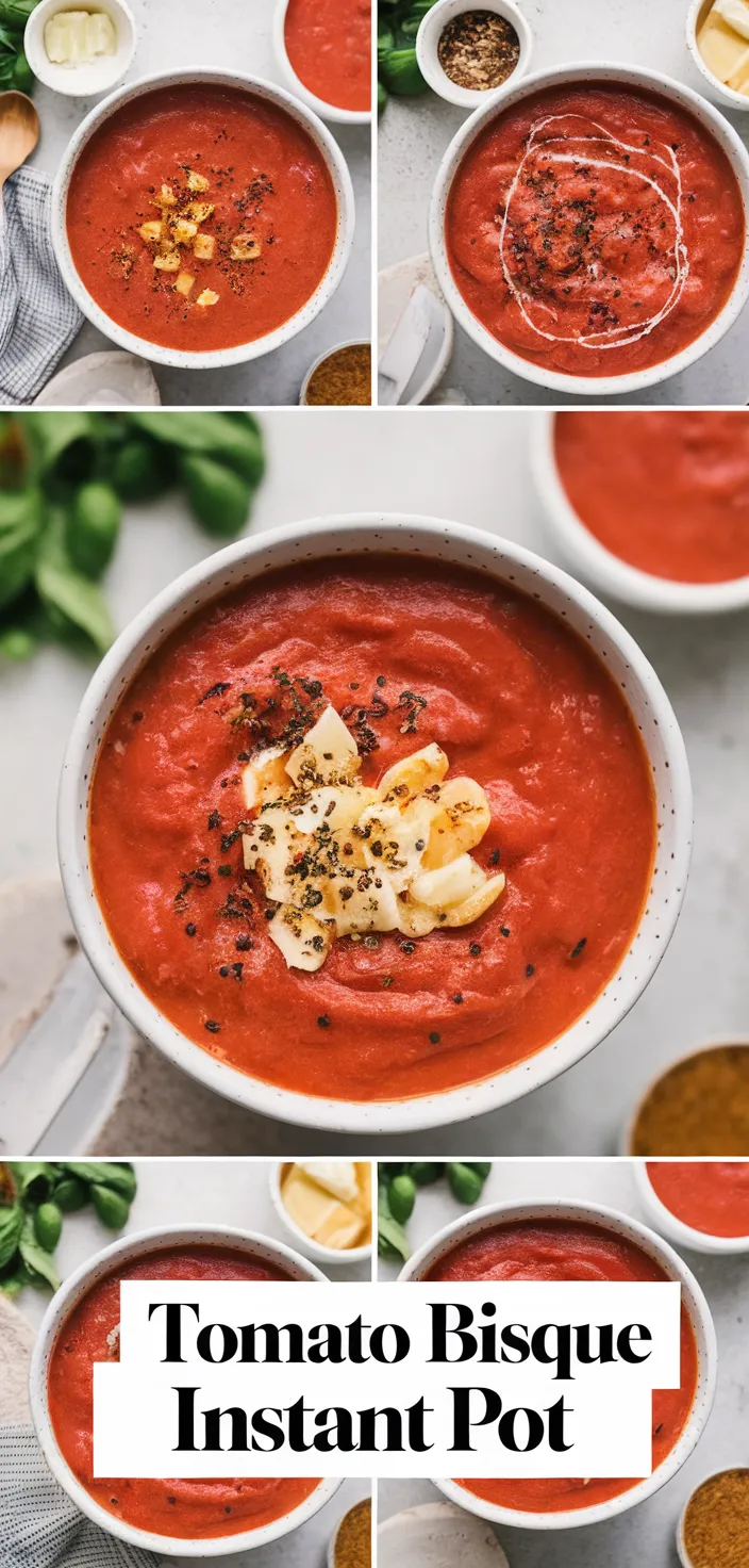 A photo of Creamy Tomato Bisque Instant Pot Recipe