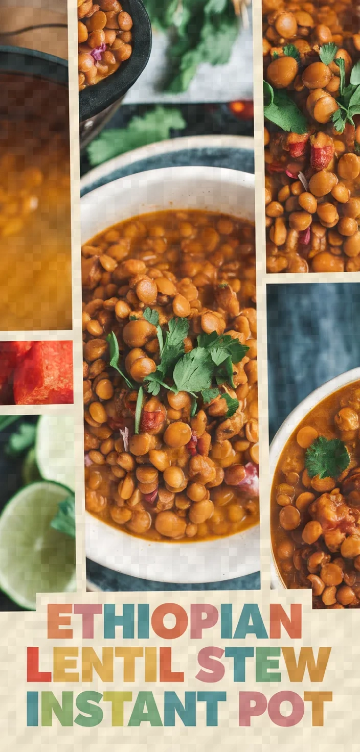 A photo of Ethiopian Spicy Lentil Stew Instant Pot Recipe