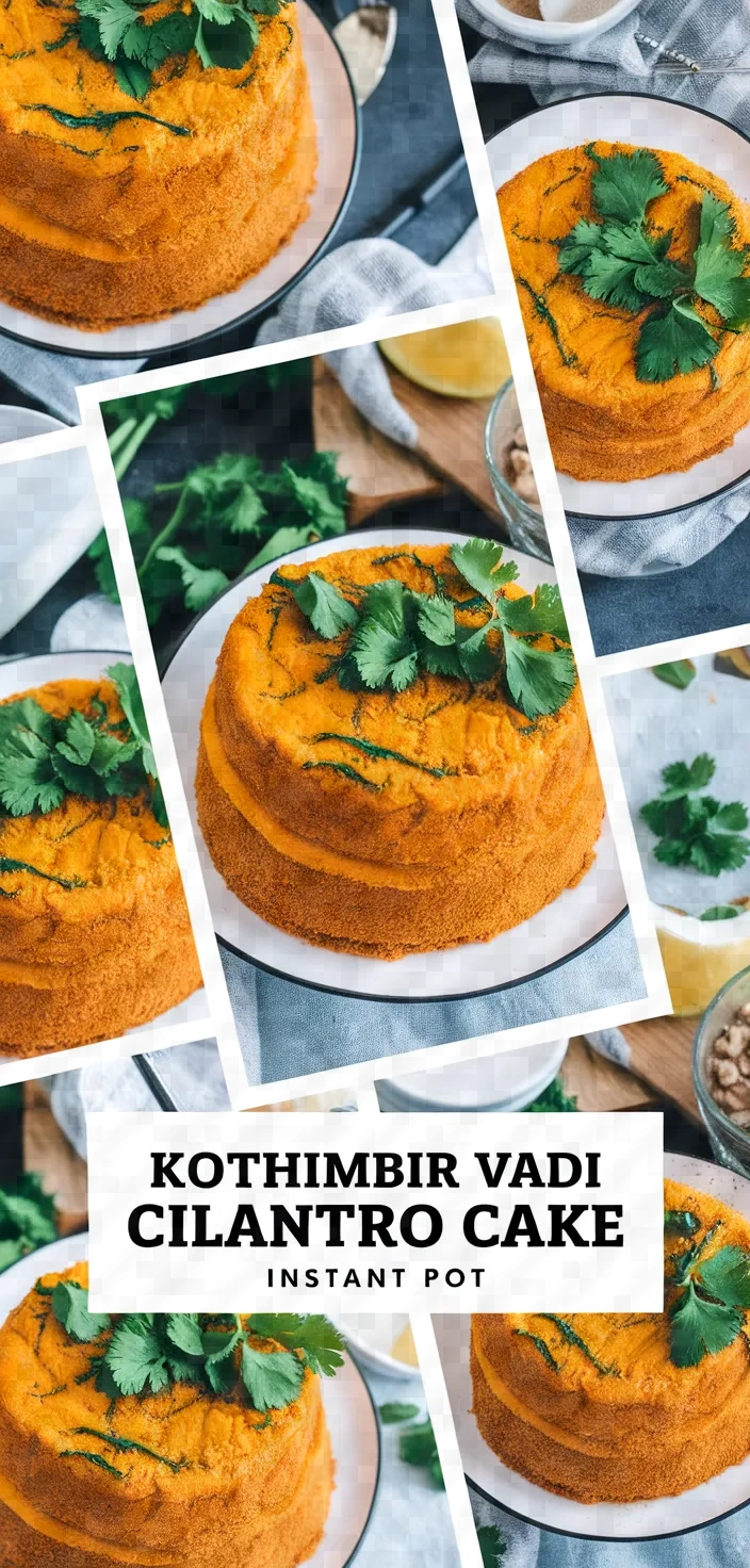 A photo of Kothimbir Vadi Spicy Cilantro Cake Instant Pot Recipe