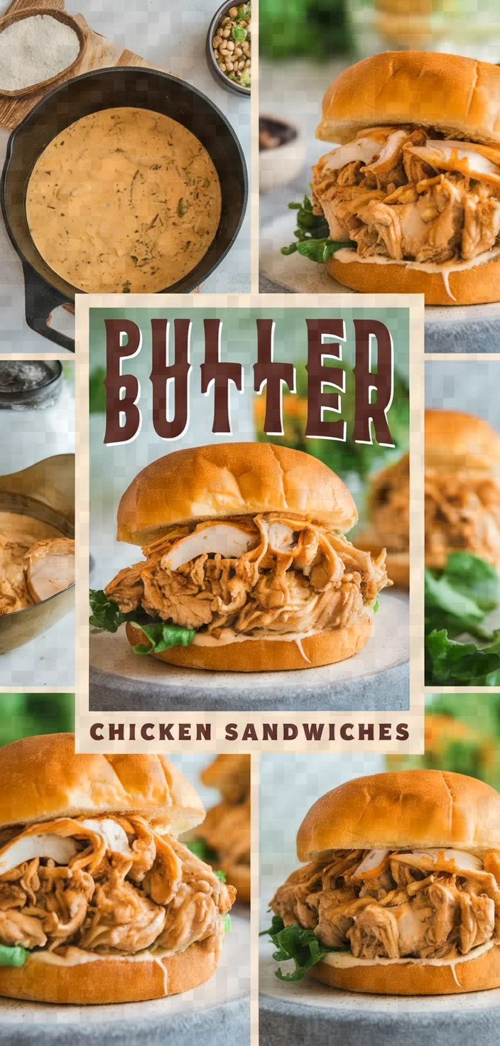 A photo of Pulled Butter Chicken Sandwiches Recipe