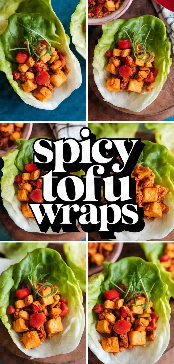 A photo of Spicy Tofu Lettuce Wraps Recipe