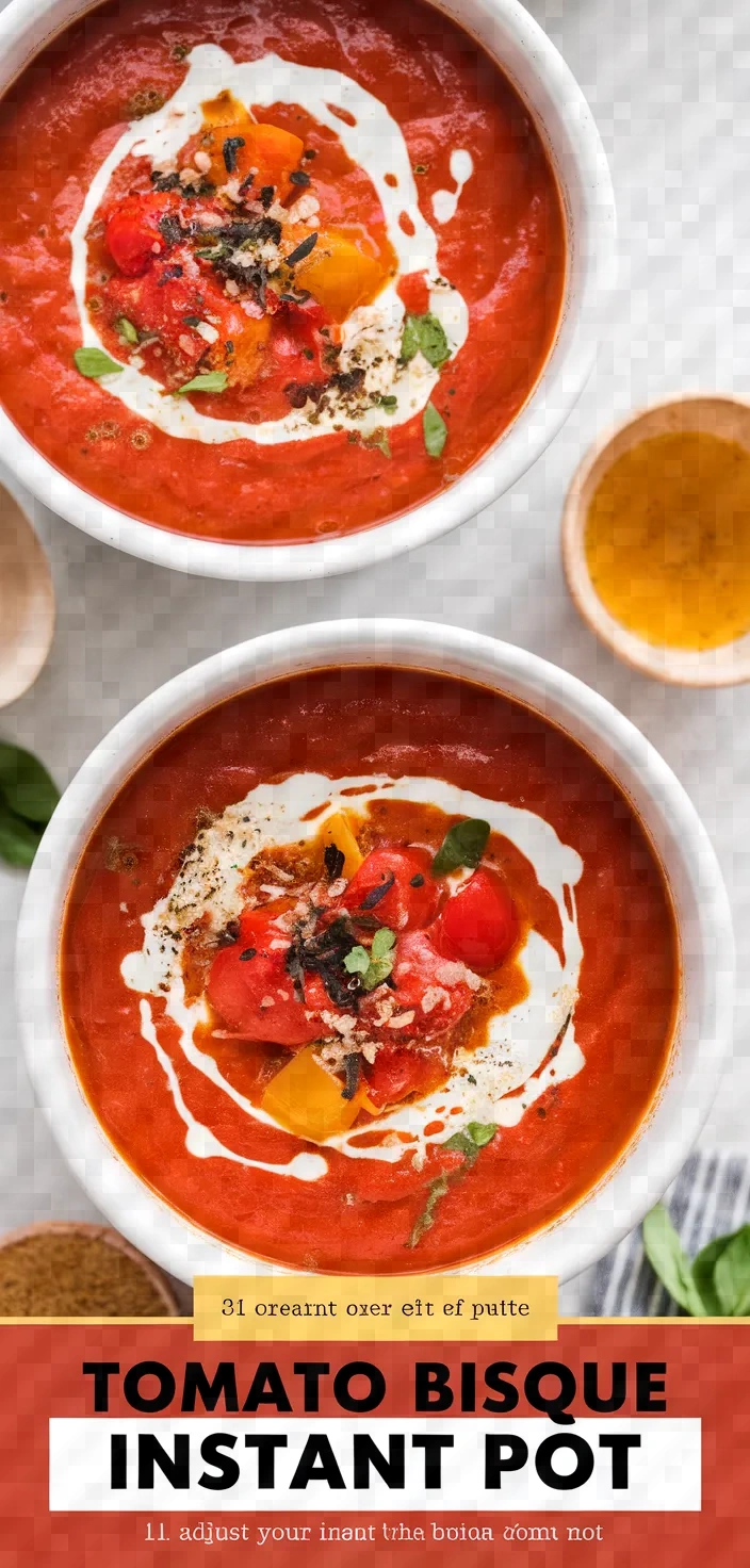 Creamy Tomato Bisque Instant Pot Recipe