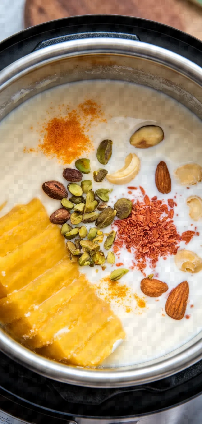 Ingredients photo for Dudhi Basundi Sweet Thickened Milk Instant Pot Recipe