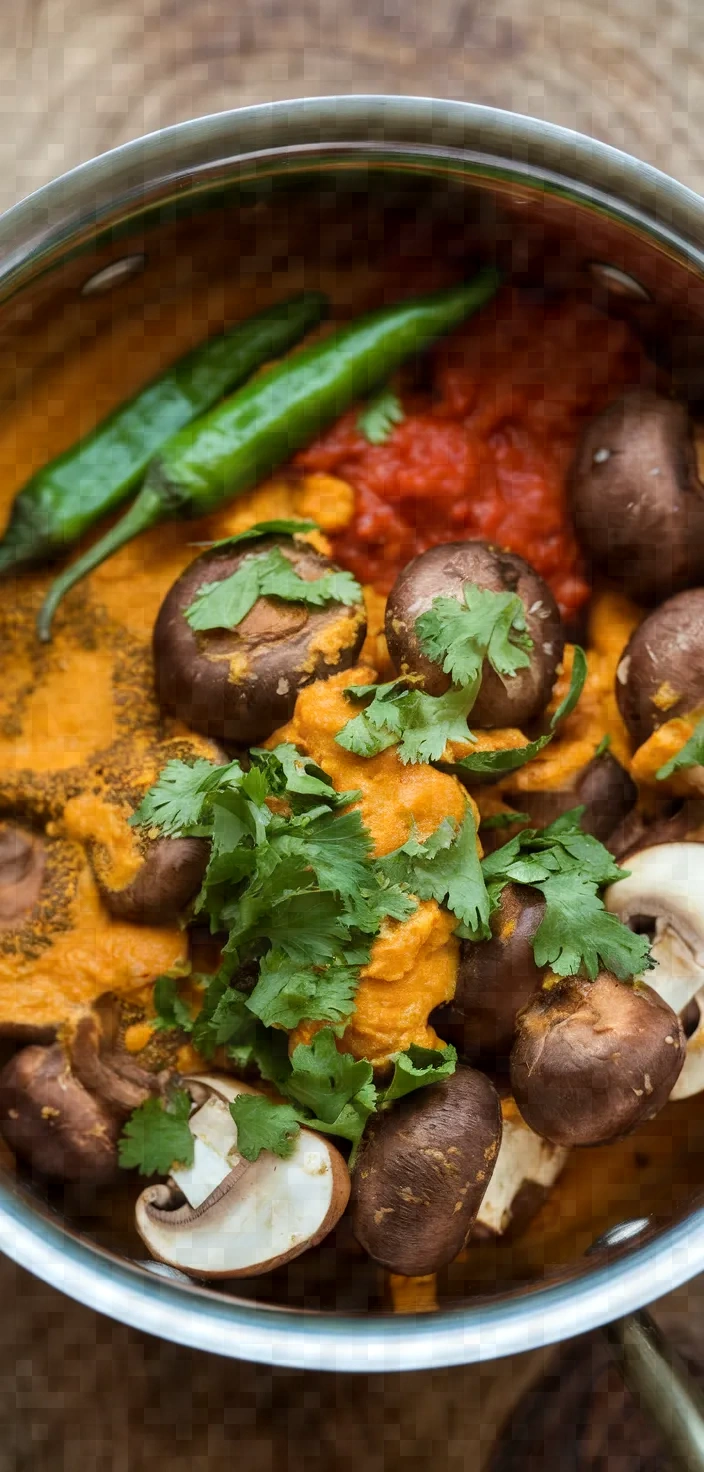 Ingredients photo for Mushroom Masala Recipe