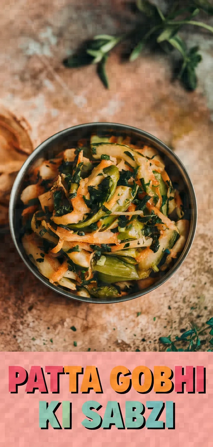 Patta Gobhi Ki Sabzi Recipe