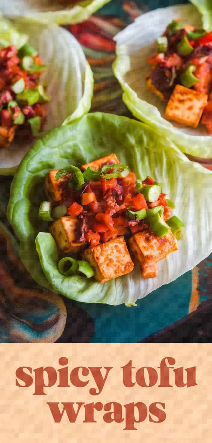 Spicy Tofu Lettuce Wraps Recipe