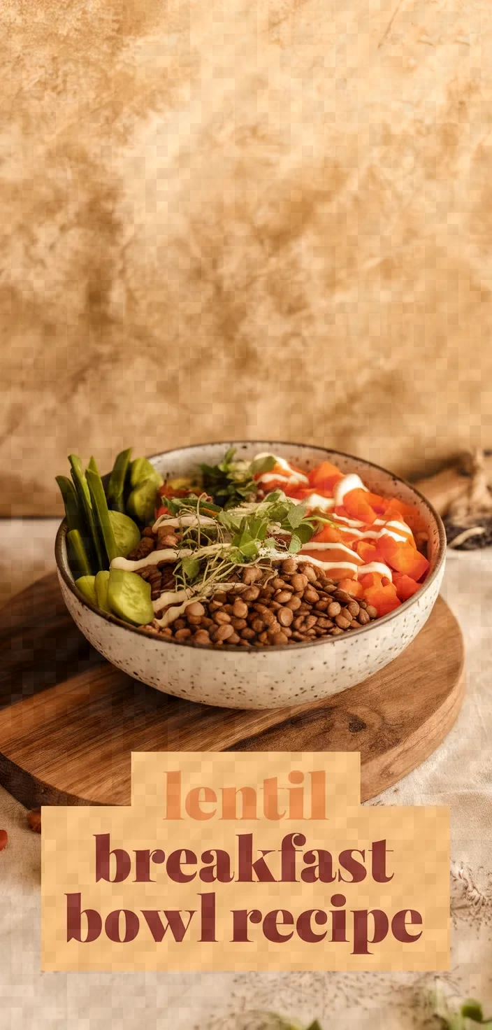 Sprouted Lentils Breakfast Bowl Instant Pot Recipe