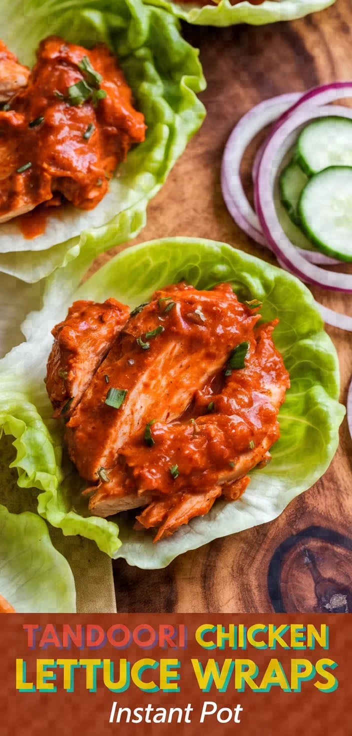 Tandoori Chicken Lettuce Wraps Instant Pot Recipe