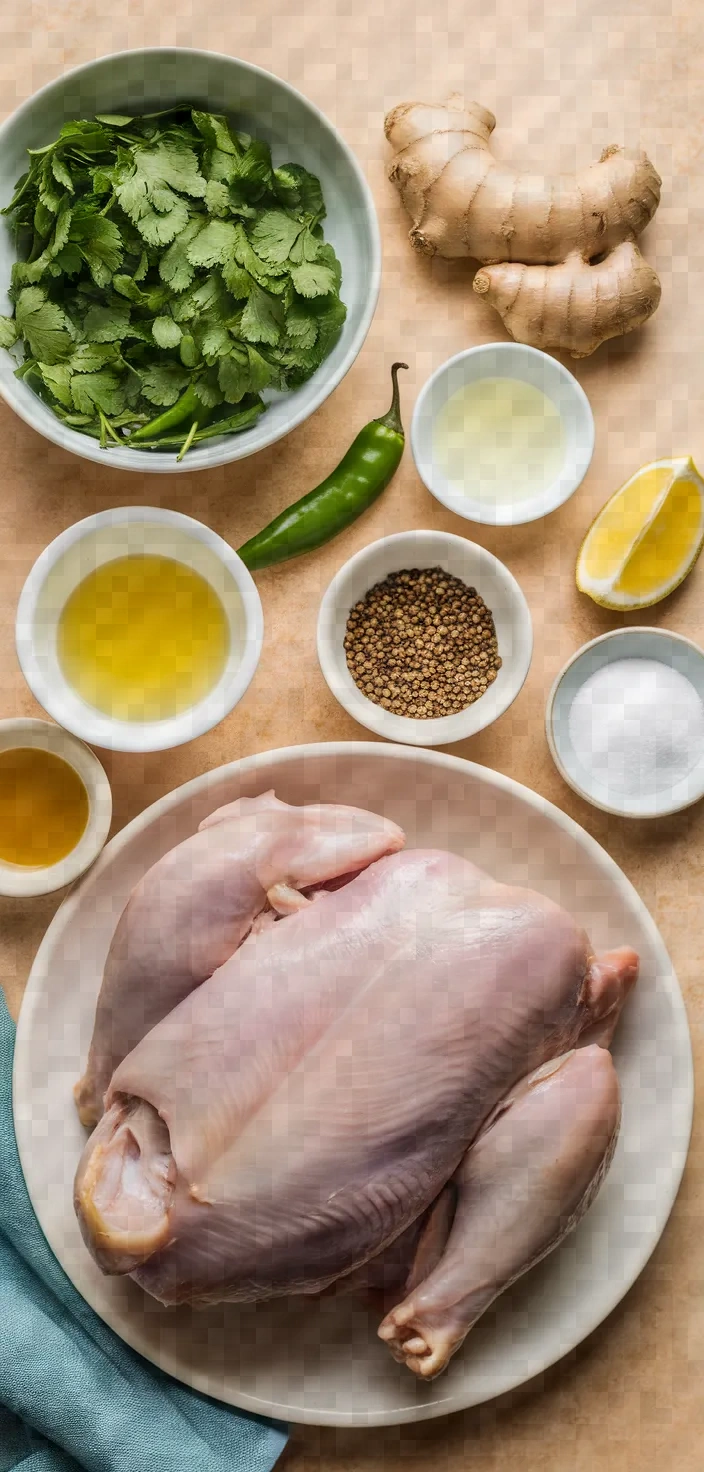 Ingredients photo for Baked Goan Chicken Cafreal Recipe
