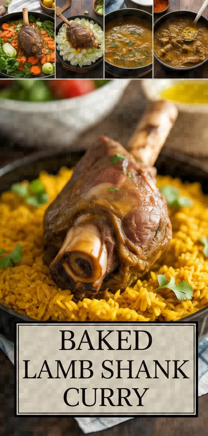 A photo of Baked Lamb Shank Curry Recipe