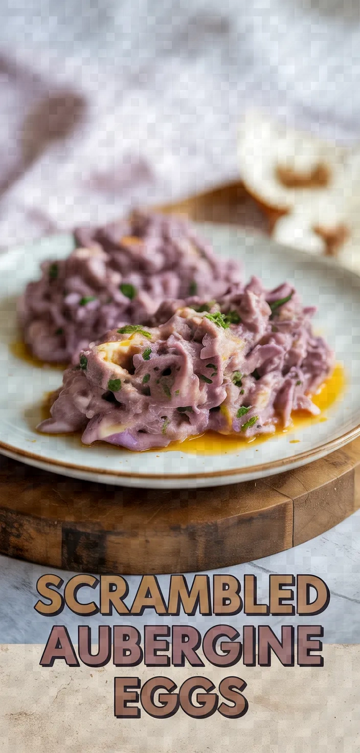 A photo of Dim Begun Scrambled Aubergine Eggs Recipe