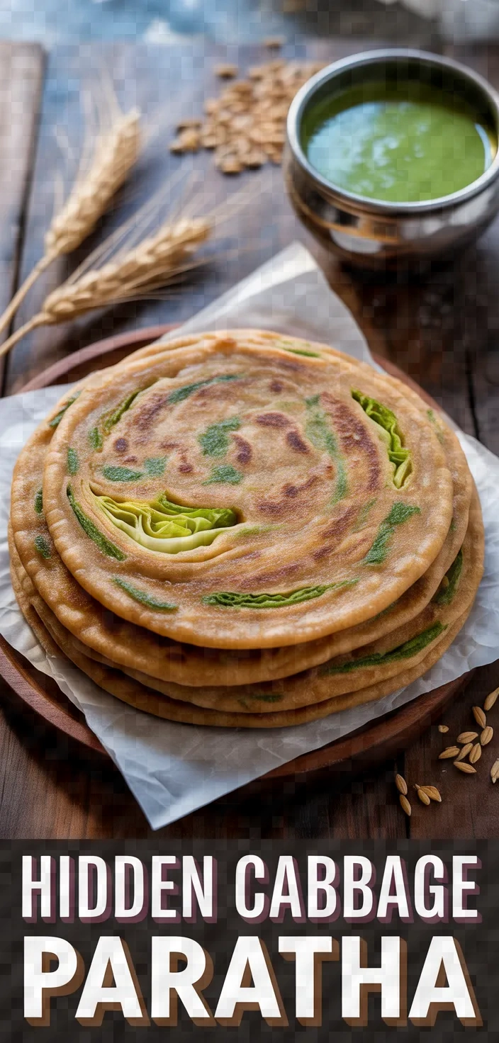A photo of Hidden Cabbage Paratha Recipe
