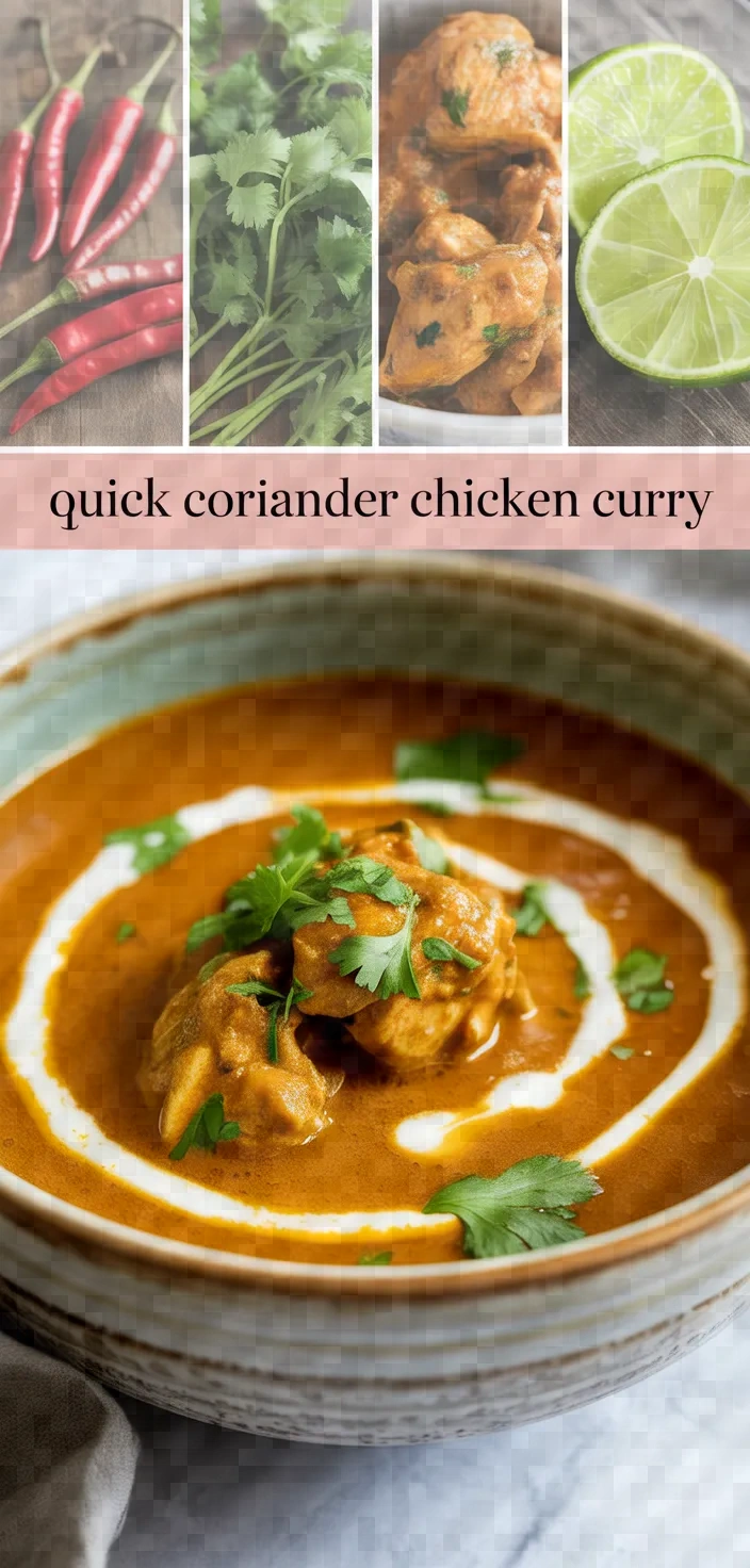 A photo of Quick Dhaniya Murgh Coriander Chicken Curry Recipe