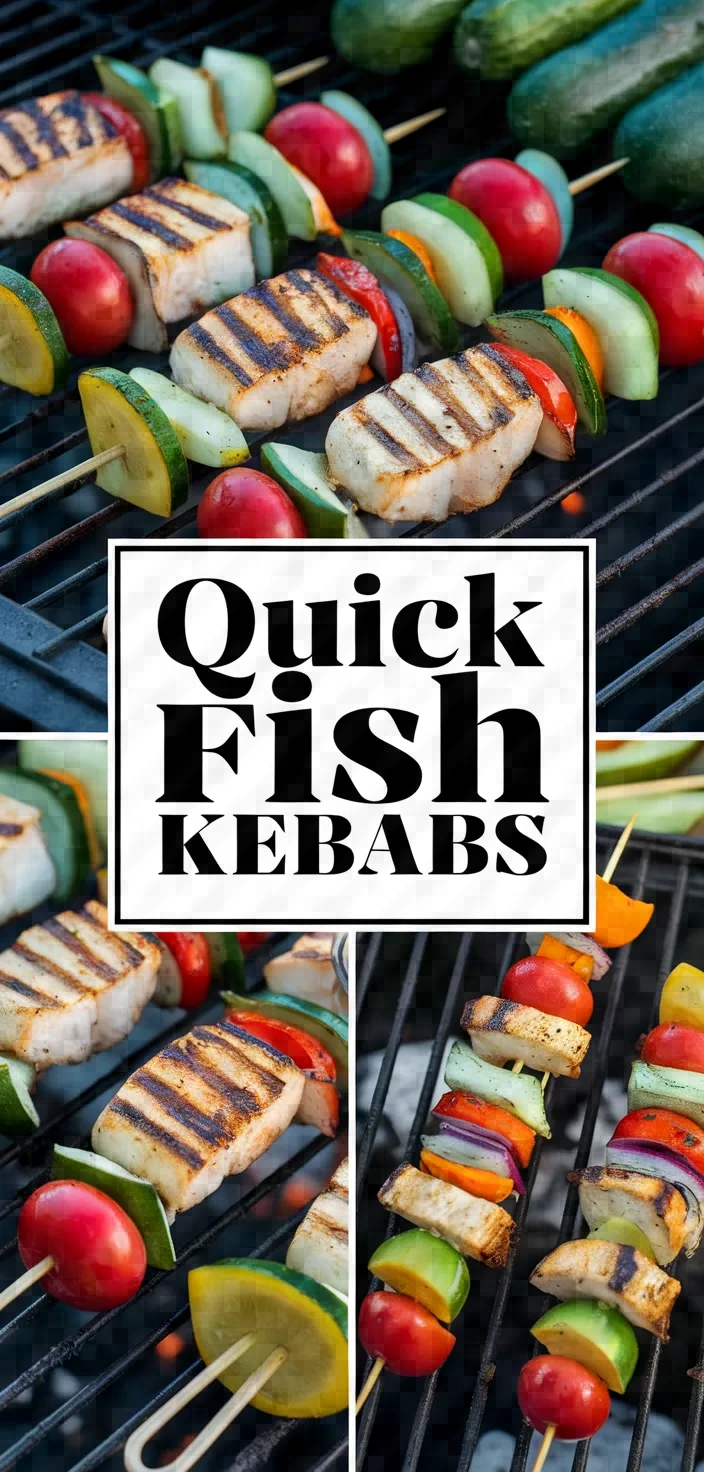 A photo of Quick Fish Kebabs Recipe