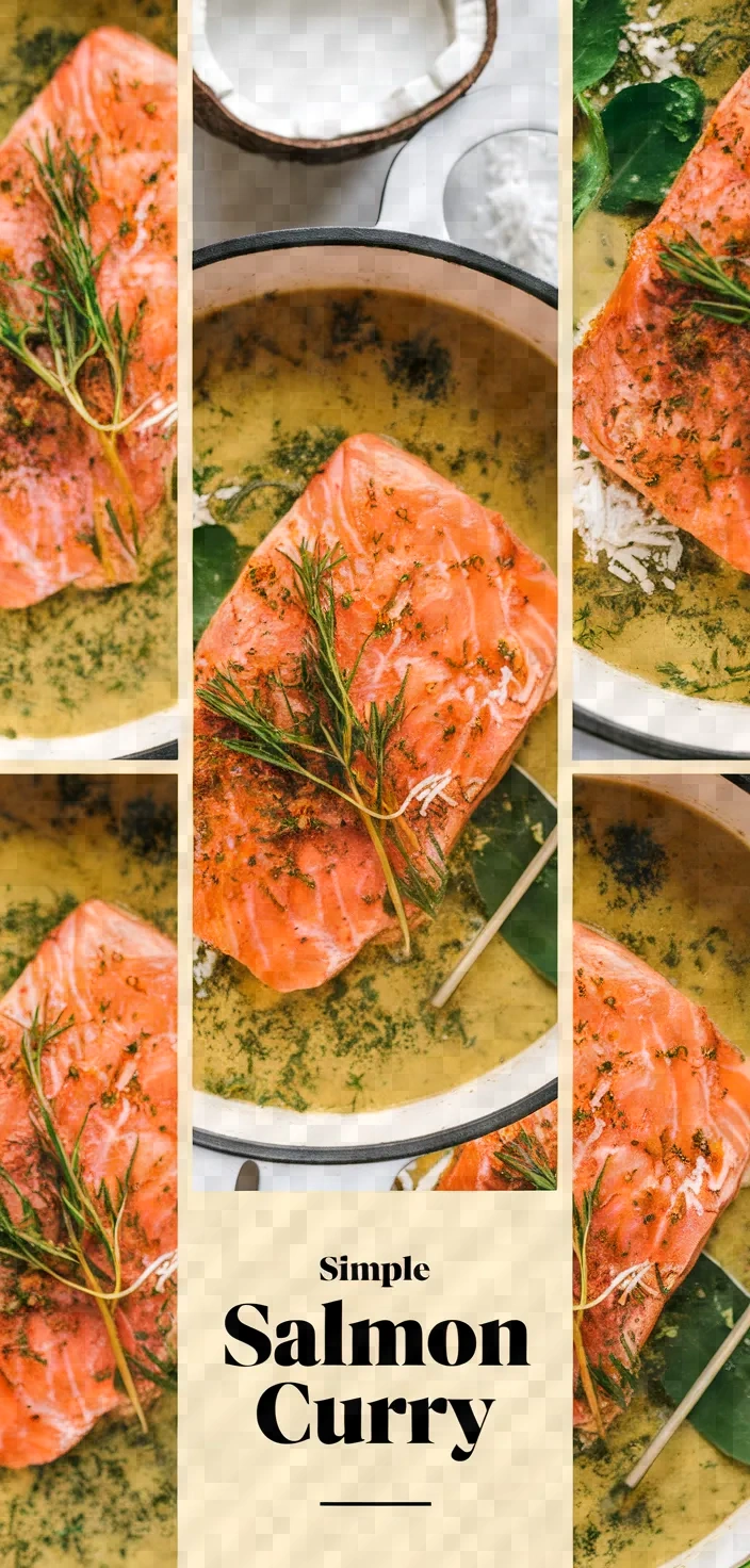 A photo of Simple Baked Salmon Curry Recipe
