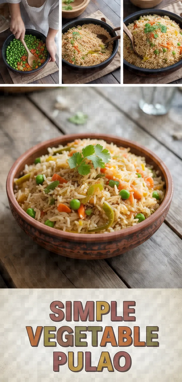 A photo of Simple Vegetable Pulao Recipe