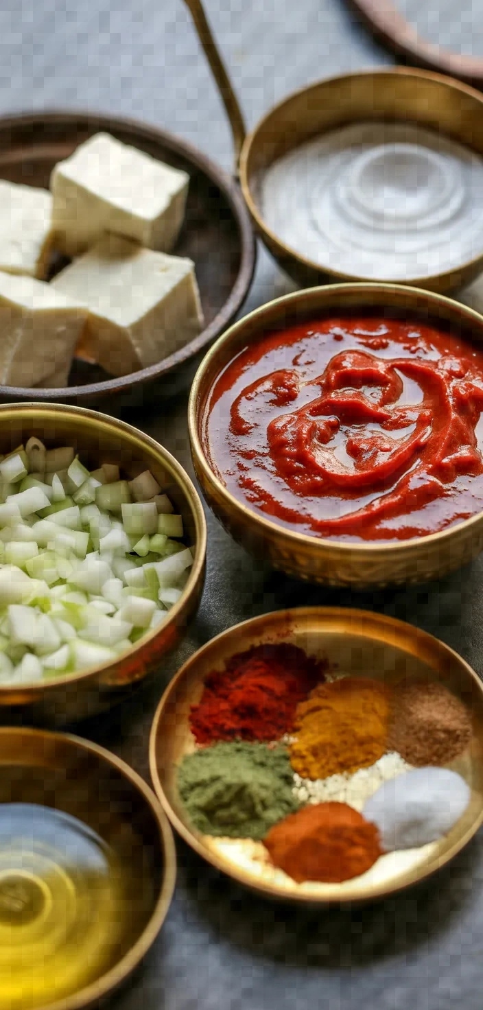 Ingredients photo for Kashmiri Paneer Masala Recipe