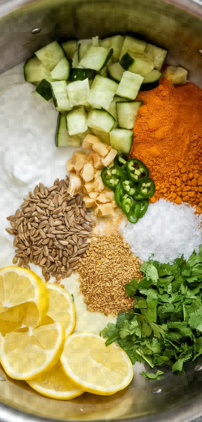 Ingredients photo for Kheere Ka Shorba Indian Cucumber Soup Recipe
