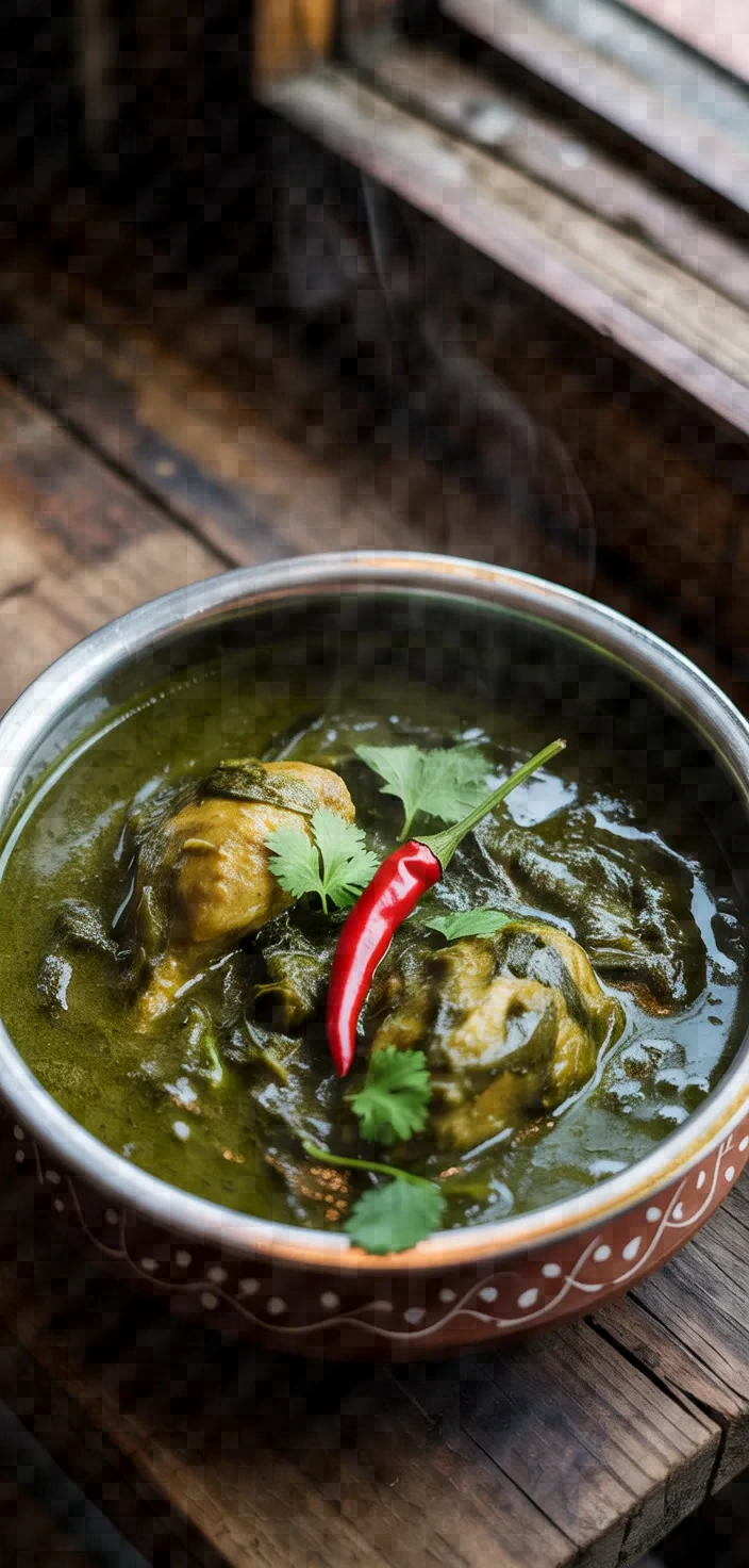 Palak Murgh Spinach Chicken Curry Recipe