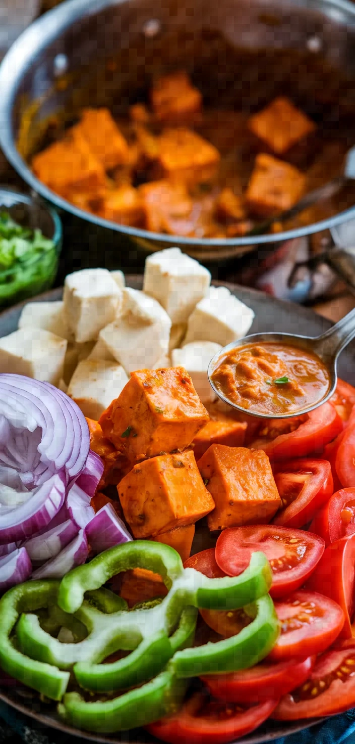 Ingredients photo for Paneer Jalfrezi In A Jiffy Recipe