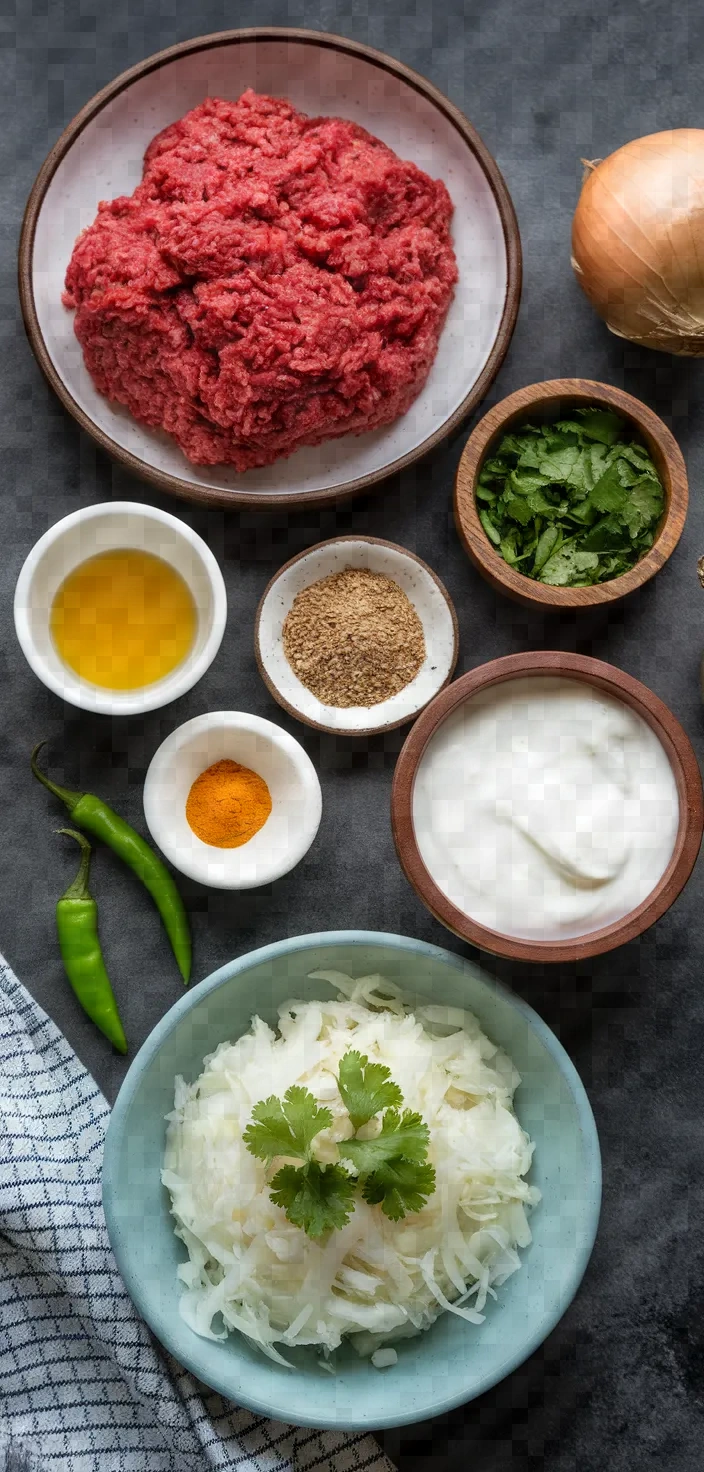 Ingredients photo for Quick Kofta Curry Recipe