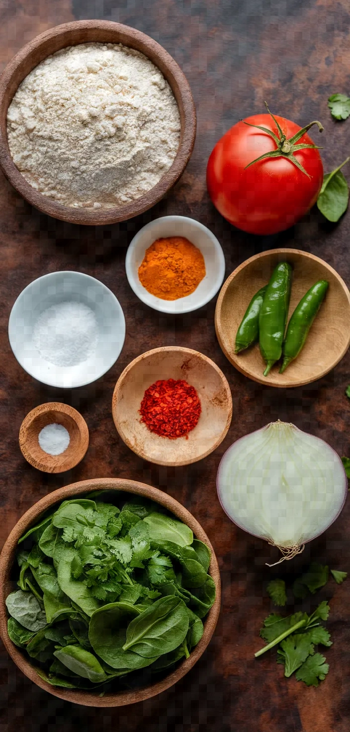 Ingredients photo for Savoury Pancakes Pudla Recipe