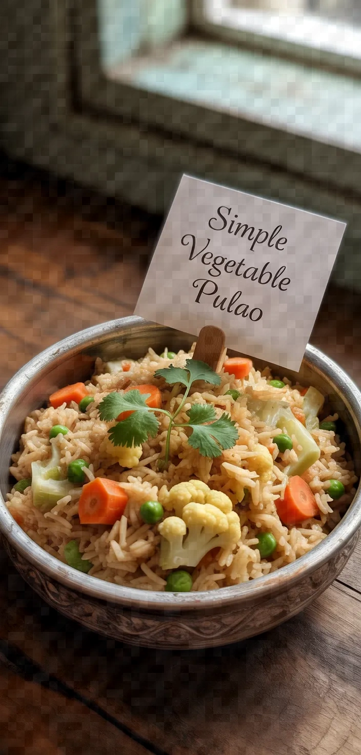 Simple Vegetable Pulao Recipe