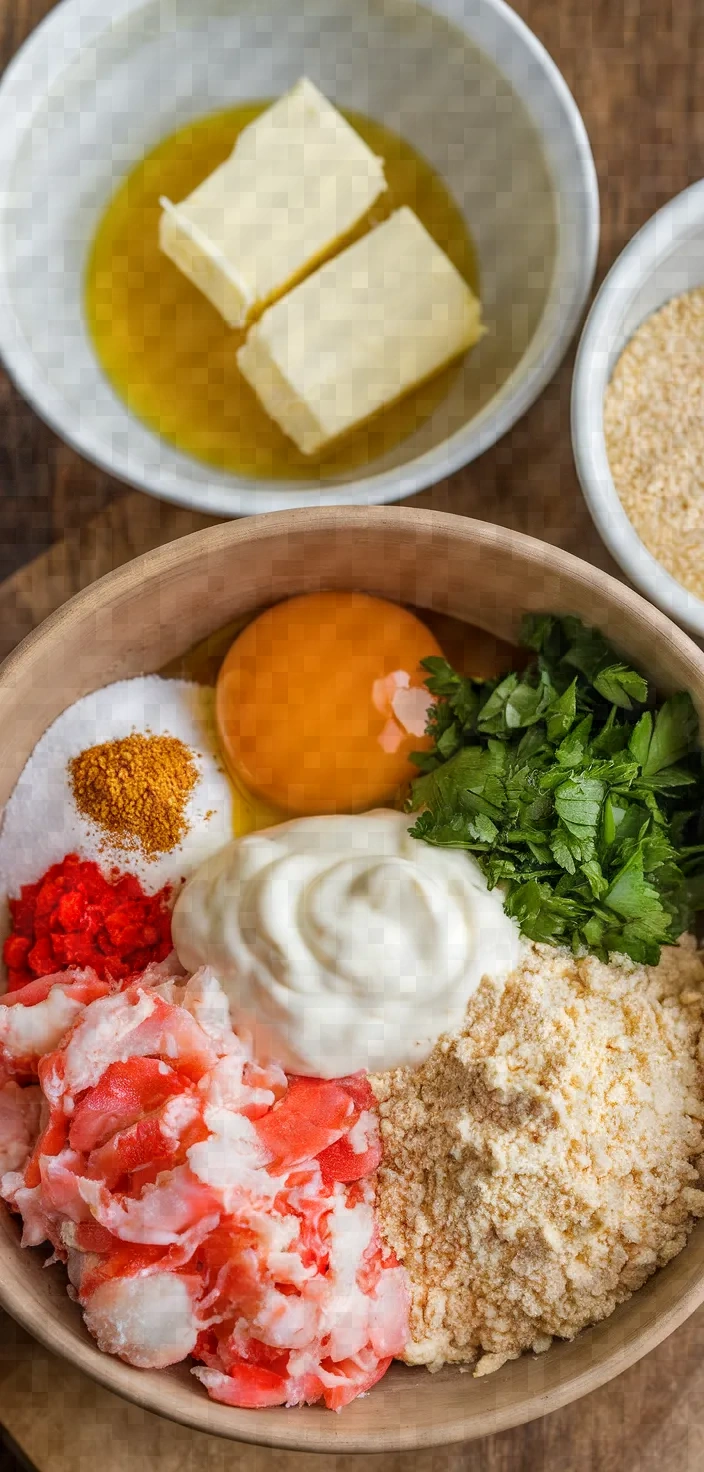 Ingredients photo for Speedy Crab Cakes Recipe