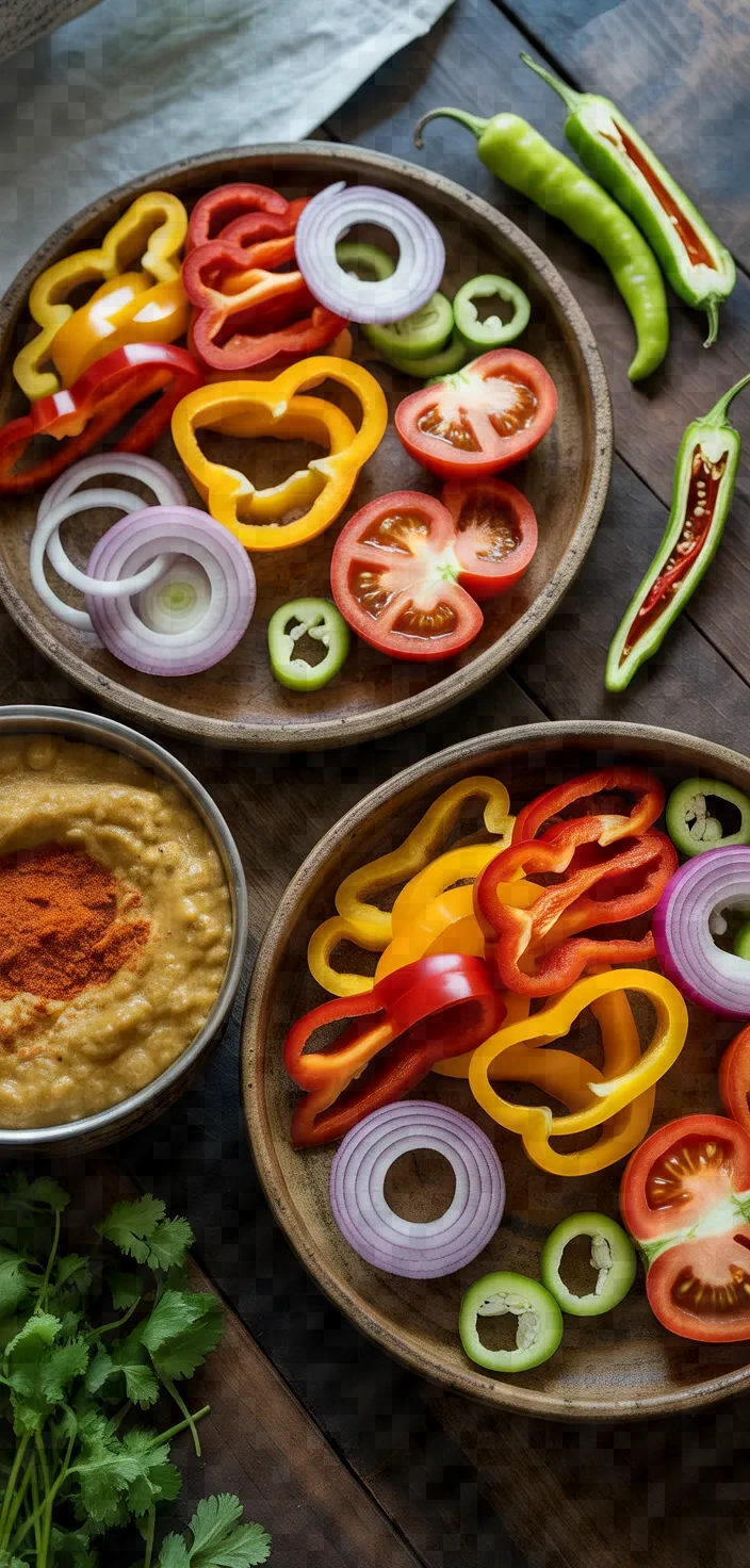 Ingredients photo for Sweet And Spicy Capsicum Bhaji Recipe
