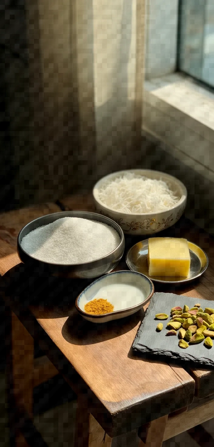 Ingredients photo for Coconut Burfi Recipe