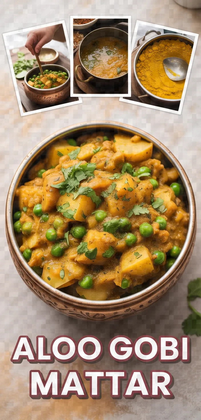 A photo of Aloo Gobi Mattar Recipe