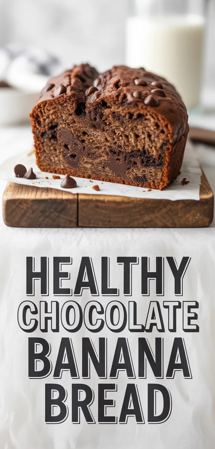 Healthy Chocolate Banana Bread Recipe