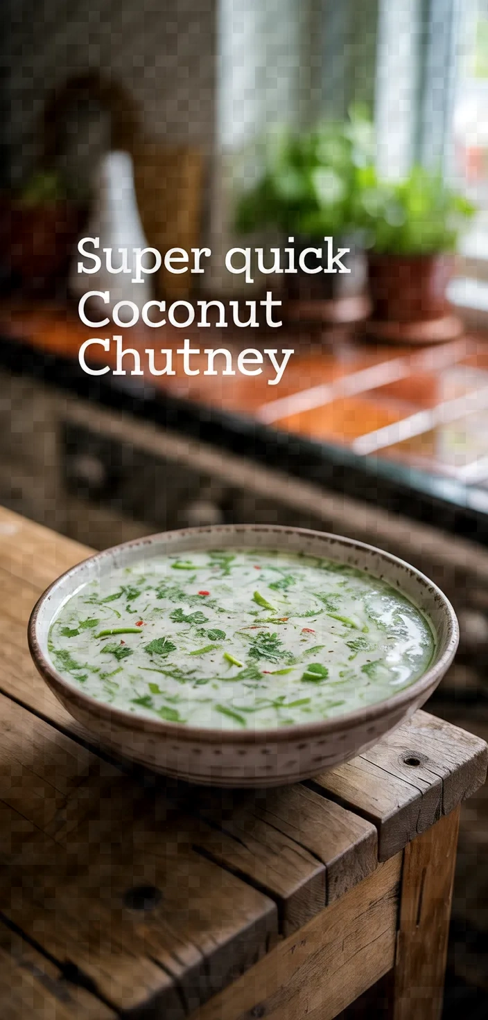 Super Quick Coconut Chutney Recipe