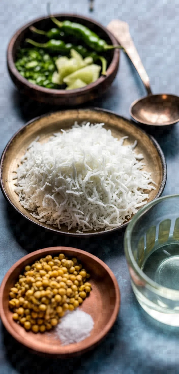 Ingredients photo for Super Quick Coconut Chutney Recipe